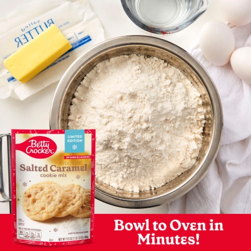 Betty Crocker Limited Edition Salted Caramel Holiday Cookie Mix Perspective: left