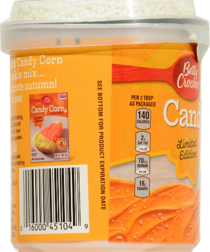 Betty Crocker Candy Corn Frosting Perspective: left