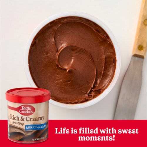 Betty Crocker Gluten Free Milk Chocolate Frosting Perspective: left