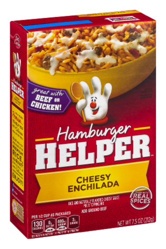 Hamburger Helper Cheesy Enchilada Perspective: left
