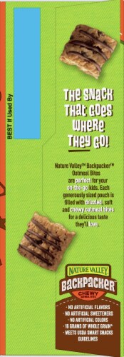 Nature Valley Backpacker Chocolate Chip Chewy Oatmeal Bites Perspective: left