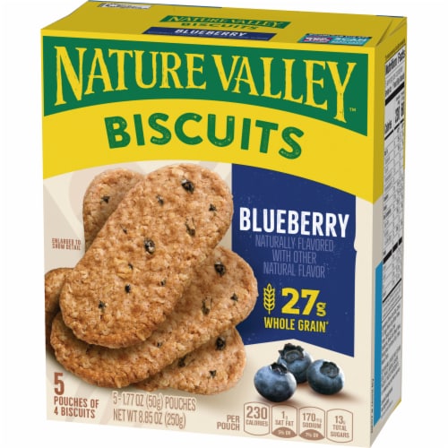 Nature Valley Crispy Blueberry Breakfast Biscuits Perspective: left