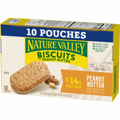 Nature Valley Peanut Butter Biscuit Sandwiches Perspective: left
