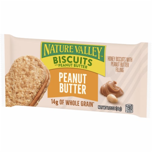 Nature Valley Biscuits with Peanut Butter, 1.35 oz Perspective: left