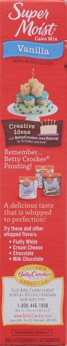 Betty Crocker Super Moist Vanilla Cake Mix Perspective: left