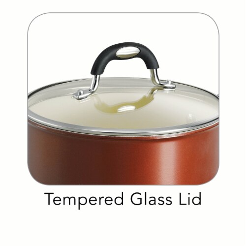 Tramontina Covered Sauce Pan - Copper Perspective: left