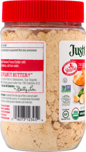 Just Great Stuff Organic Powdered Peanut Butter Perspective: left