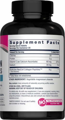 Neocell Super Collagen + Vitamin C 120 Tablets Perspective: left