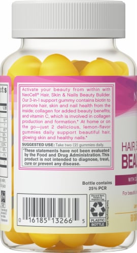 NeoCell® Hair Skin & Nails Beauty Gummy Vitamins Perspective: left