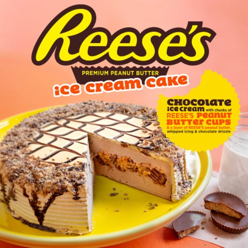 Reese's Premium Peanut Butter Ice Cream Cake Perspective: left