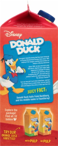 Donald Duck Concentrated Apple Juice Perspective: left