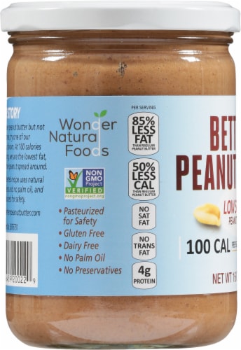 Better'n Peanut Butter Low Sodium Peanut Spread Perspective: left