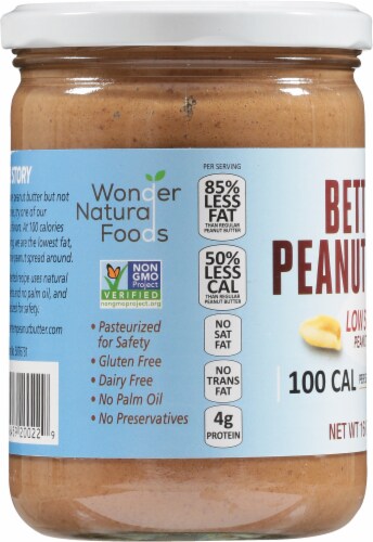 Better'n Peanut Butter Low Sodium Peanut Spread Perspective: left