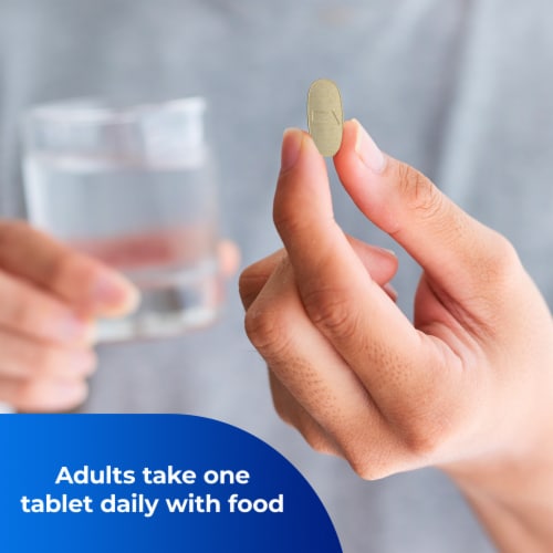 One A Day® Men's Health Formula Multivitamin Tablets Perspective: left