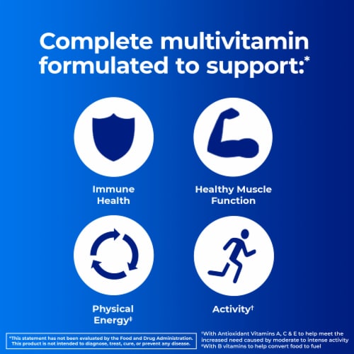 One A Day® Men's Pro Edge Multivitamin Tablets Perspective: left