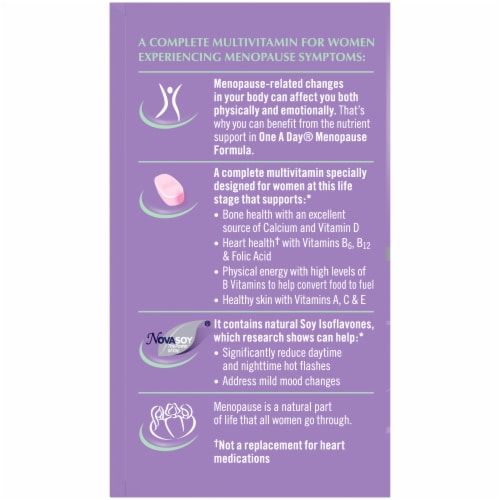 One A Day® Women's Menopause Formula Multivitamin Perspective: left