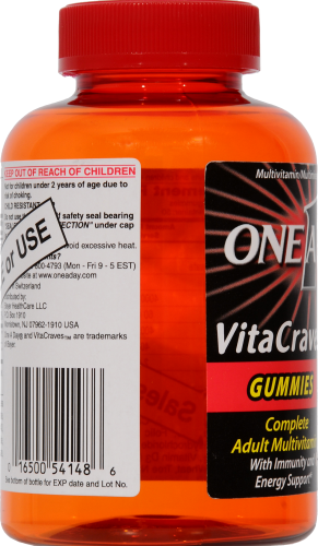 One A Day VitaCraves Gummies Perspective: left