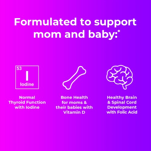 One A Day® Women's Multivitamin / Multimineral Supplement Prenatal Gummies Perspective: left
