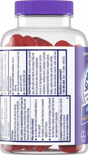 Alka-Seltzer® Tropical Punch Heartburn + Gas Reliefchews Chewable Tablets Perspective: left