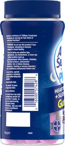 Alka-Seltzer® PM Mixed Berry Flavored Heartburn Relief + Sleep Support Mixed Gummies Perspective: left