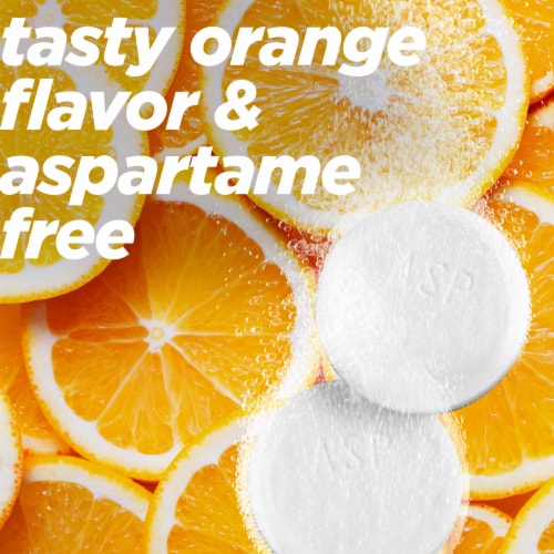 Alka-Seltzer Plus® Orange Zest Severe Cold Medicine PowerFast Fizz™ Effervescent Tablets Perspective: left