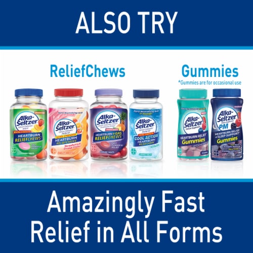 Alka-Seltzer Peppermint Extra Strength Heartburn Relief Gum Perspective: left