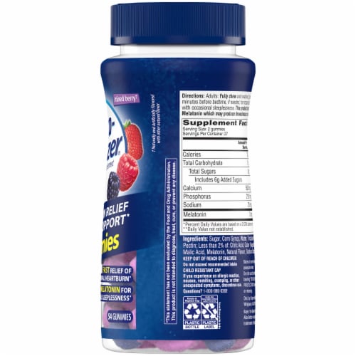 Alka-Seltzer® Heatburn Relief PM Gummies Perspective: left