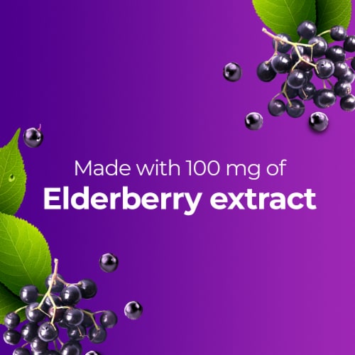 One A Day® Elderberry Gummies with Immunity Support Perspective: left