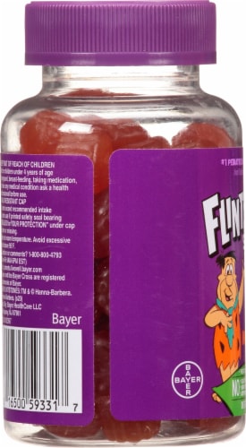 Flintstones™ Kids Elderberry Gummies with Immunity Support Perspective: left