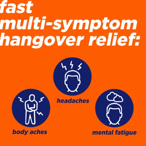 Alka-Seltzer® Hangover Relief Orange Fizz Effervescent Tablets Perspective: left