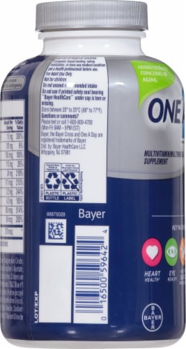 One A Day® Men's 50+ Complete Multivitamin Perspective: left