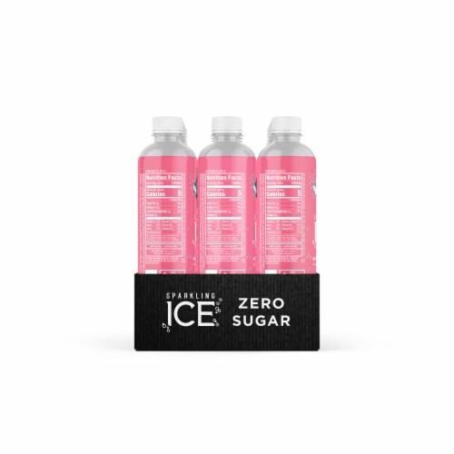 Sparkling Ice® Kiwi Strawberry Flavored Sparkling Bottled Water Perspective: left