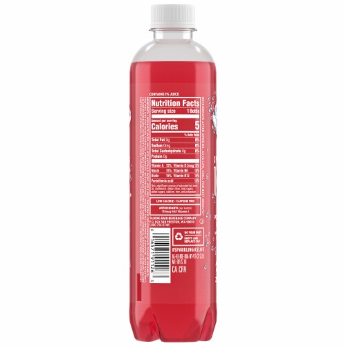 Sparkling Ice® Pomegranate Blueberry Flavored Sparkling Bottled Water Perspective: left