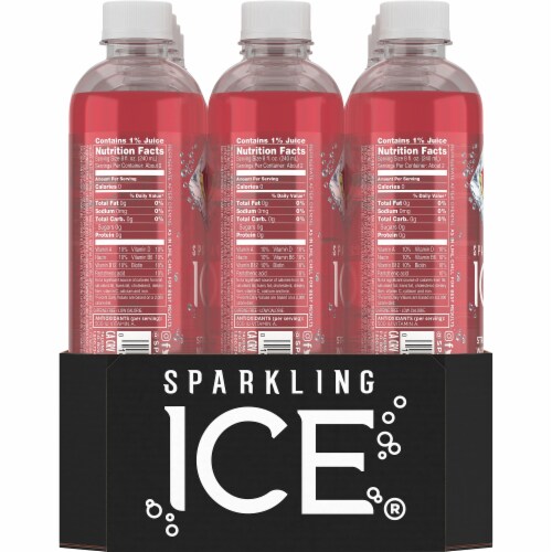 Sparkling Ice® Strawberry Watermelon Sparkling Water Perspective: left