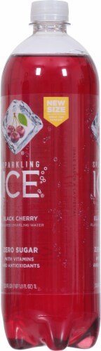 Sparkling Ice® Black Cherry Flavored Sparkling Bottled Water Perspective: left