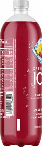 Sparkling Ice® Fruit Punch Flavored Sparkling Bottled Water Perspective: left