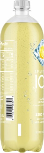 Sparkling Ice® Classic Lemonade Flavored Sparkling Bottled Water Perspective: left