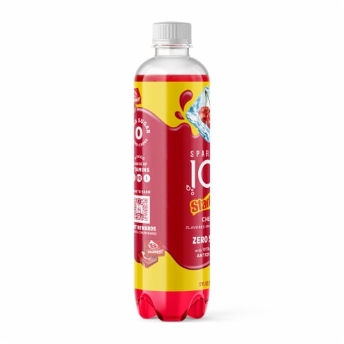 Sparkling Ice® Starburst™ Cherry Flavored Sparkling Water Perspective: left