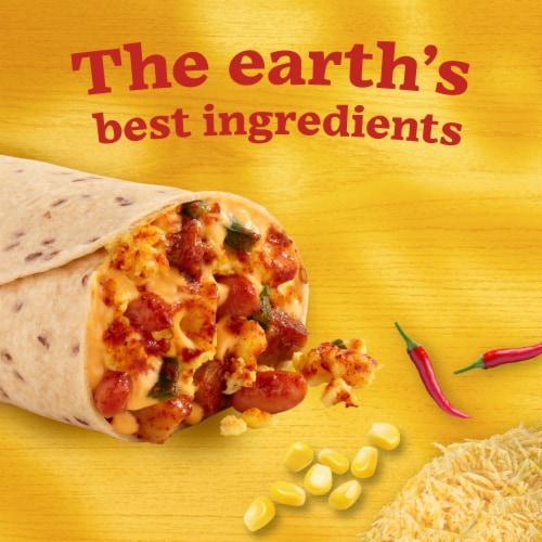 Sweet Earth Baja Breakfast Burrito Frozen Burrito with Plant Based Bacon Perspective: left