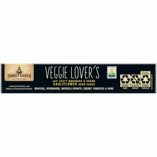 Sweet Earth Veggie Lover's Frozen Pizza Perspective: left