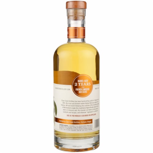 Clear Creek Distillery Apple Brandy Perspective: left