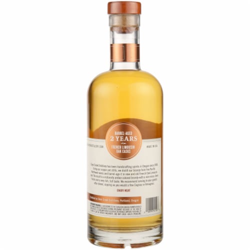 Clear Creek Distillery Pot Still Grape Brandy Perspective: left