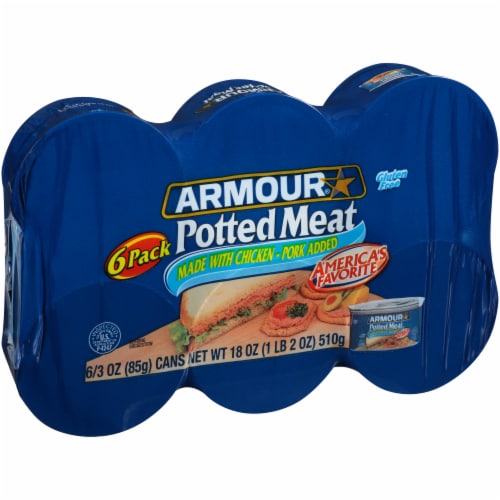 Armour Potted Meat (6 Pack) Perspective: left