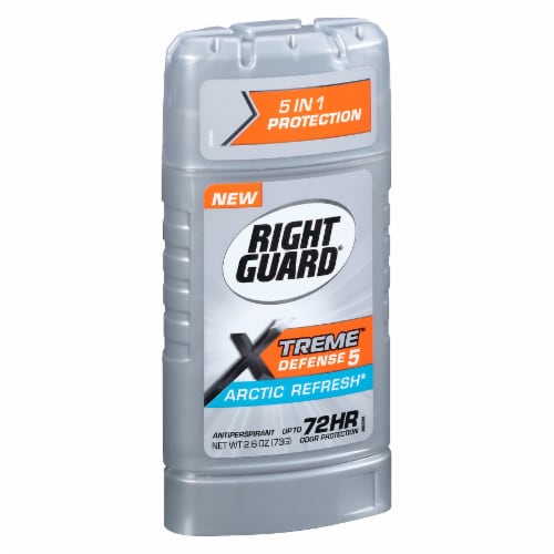 Right Guard® Xtreme Defense 5 Arctic Refresh Antiperspirant Stick Perspective: left
