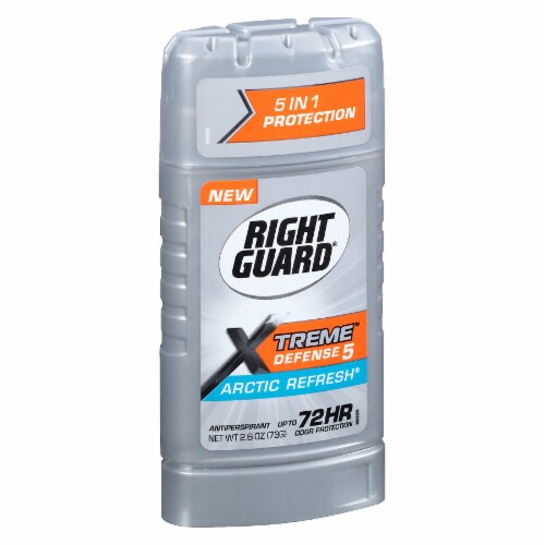 Right Guard® Xtreme Defense 5 Arctic Refresh Antiperspirant Stick Perspective: left