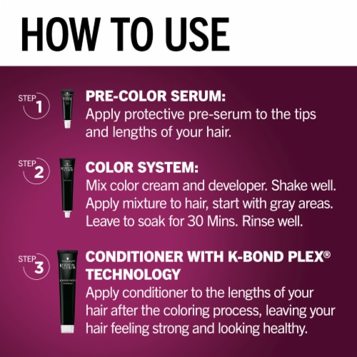Schwarzkopf Keratin Color 3.0 Espresso Permanent Hair Color Kit Perspective: left