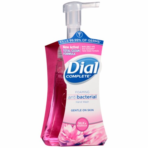 Dial Complete Silk & Magnolia Foaming Antibacterial Hand Wash Perspective: left