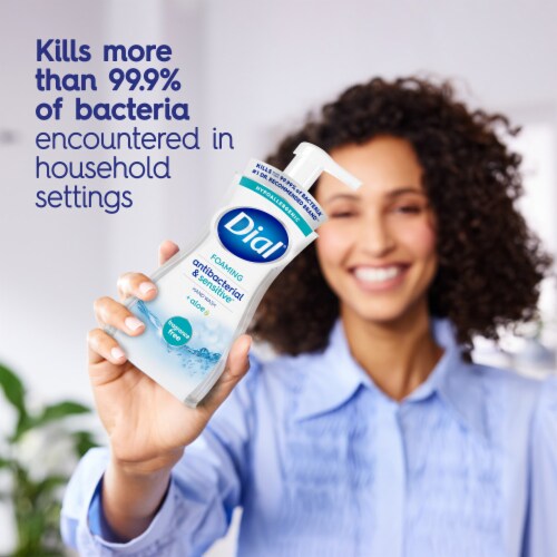 Dial® Antibacterial & Sensitive™ Fragrance-Free Foaming Hand Wash Perspective: left