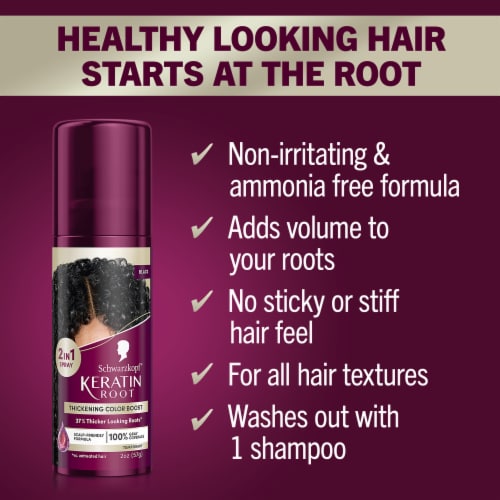 Schwarzkopf® Keratin Color Temporary Root - Black Perspective: left
