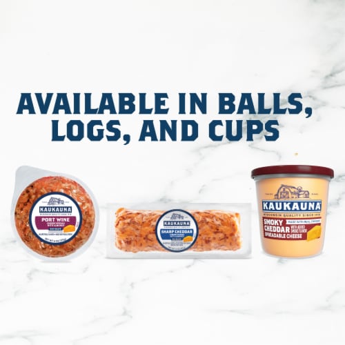 Kaukauna Port Wine Spreadable Cheese Perspective: left